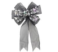 TONXX Halloween LED Light Up Transparents Bows Tie Decoration with Flashing Effect for Festives Atmosphere