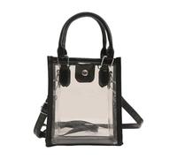 TONXX PVC Clear Beach Shoulder Bag Small Square Shoulder Bags Casual Handbag Crossbody Pack for Party Travel Essential A