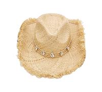 TONXX Spring Summer Cowboy Straw Weaving Hat for Men Western Cowboy Hat Seaside Sunproof Model Show Cowboy Straw Weaving Hat