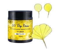 TONXX UV DIP Resin Glue for Wire Flower Petals Transparent Liquid Ultraviolets Curing Crystal Glue Jewelry Making for Beginner