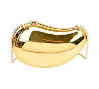 TONXX Womens Evening Clutches Bag Mangos Shape Evening Handbag Chain Strap Crossbody Bag Metallic Acrylic Shoulder Bag Gold