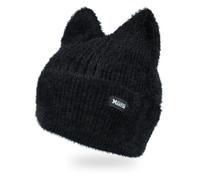 TONXX Y2K Crochet Hat for Women Winter Warm Cap Cute Cat Ear Hat for Teens Adult Cold Weather Windproof Hat Headdress Black