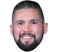 Tony Bellew (Beard) Celebrity Mask, Flat Card Face, Fancy Dress Mask