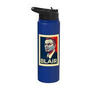 Tony Blair British Politics Stainless Steel Insulated Water Bottle
