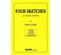 Tony Cliff: Four Sketches For Trombone And Piano. Sheet Music for Trombone, Piano Accompaniment