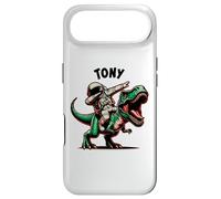 Tony Dabbing Astronaut on a Dinosaur Cartoon Case for iPhone Air