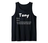 Tony Definition Personalized Name Custom Costume for Tonys Tank Top