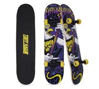 Tony Hawk 31 inch Skateboard, Tony Hawk Signature Series 1, 9-ply Maple Deck Skateboard for Cruising, Carving, Tricks and Downhill, Heavy Metal