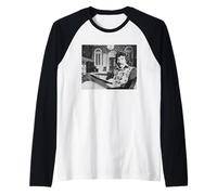 Tony Iommi Black Sabbath Guitarist At Home 1975 Raglan Baseball Tee