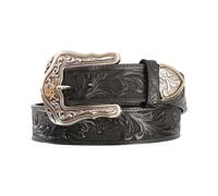 Tony Lama Men's Westerly Ride Leather Belt Reg And Big - C41514 - Black -