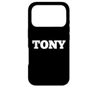 Tony Name Tag Text Personalised FRONT Matching Personal Case for iPhone 17 Pro