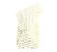 Tony & Paul. TONY Silk Knitted Tie Off White Plain Made in Italy, white, One size