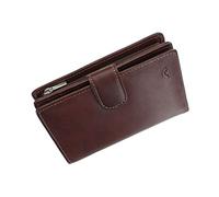 Tony Perotti Full Grain Leather Purse with Tab Closure - RFID Protected 1009_1 Brown