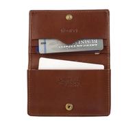 Tony Perotti Italian Leather Business Card Holder for Men and Women - Eco-Friendly Vegetable-Tanned Full Grain Leather Business Card Wallet Made in Italy, Cognac, One size