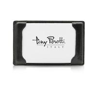 Tony Perotti Italian Leather Pocket Index Card Holder 3x5 - Portable Index Card Case - Memo Jotter Note Card Case Holds, Black, Non-Personalized, Non-Personalized
