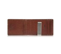 Tony Perotti Italian Leather Slim Money Clip Wallet for Men - Bifold Ultra Slim RFID Wallet With Credit Card Slots, Brown, One Size, Non-personalized