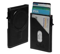 Tony Perotti RFID Blocking SLIM Pop Up Card Slider MagSafe Wallet Case Italian Leather Black