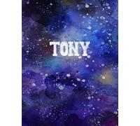 Tony: Personalized Name Notebook | Wide Ruled Paper Notebook Journal | For Teens Kids Students Girls| For Home School College | 8.5x11 inch 160pages