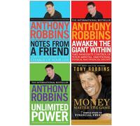 Tony Robbins Collection 4 Books Set (Notes From A Friend, Awaken The Giant Within, Unlimited Power & Money Master the Game)