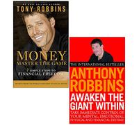 Tony Robins 2 Books Collection Set (Awaken The Giant Within: How to Take Immediate Control of Your Mental, Emotional, Physical & Money Master the Game:7 Simple Steps to Financial Freedom)