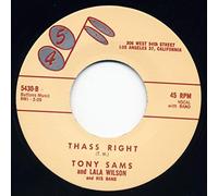 Tony Sams - Tony Sams For President - Thass Right 7inch, 45rpm