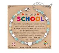 TONY & SANDY 2025 Graduation Gifts for Her, Graduation Bracelets for Women Girls Middle High School College Graduates, With Grad Cap Box and Meaningful Cards, 6.7 Inches, Stainless Steel, no gemstone