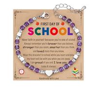 TONY & SANDY 2025 Graduation Gifts for Her, Graduation Bracelets for Women Girls Middle High School College Graduates, With Grad Cap Box and Meaningful Cards, 6.7 Inches, Stainless Steel, no gemstone