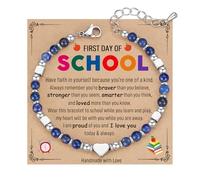 TONY & SANDY 2025 Graduation Gifts for Her, Graduation Bracelets for Women Girls Middle High School College Graduates, With Grad Cap Box and Meaningful Cards, 6.7 Inches, Stainless Steel, no gemstone