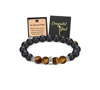 TONY & SANDY Inspirational Bangle Bracelet Graduation Gift Engraved Mantra Quote Stainless Steel Silver Inspirational Friendship Jewellery with 2020 Graduate Hat for, 7 inches, Stainless Steel