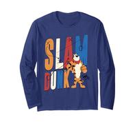 Tony The Tiger Basketball Slam Dunk Frosted Flakes Cereal Long Sleeve T-Shirt