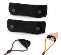 TONYFY 2 x Grip Handle Sleeve - Soft Dog Lead Wrap - Velvet & Polyester Mesh for Comfortable Grip - Handle Sleeve Protective Pad for Dog Leash/Bag/Crutches/Luggage Handles