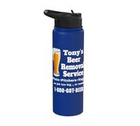 Tony's Beer Removal Service Anthony Funny Beer Lover Drinker Stainless Steel Insulated Water Bottle