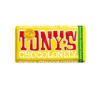 Tony's Chocolonely Milk Almond Honey Nougat Chocolate Bar - 180g, Milk Chocolate, Gift, Vegetarian - Belgian Fairtrade Chocolate