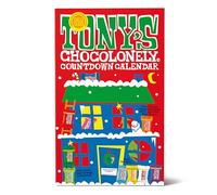 Tony's Chocolonely Big Advent Calendar - Christmas Countdown 25 Chocolates - Mix of 10 Tiny Tony's Flavours - Vegetarian - Belgian Fairtrade Chocolate, 225g