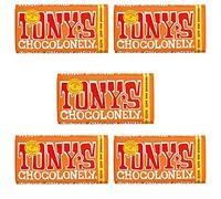 Tony's Chocolonely Milk Chocolate Caramel Sea Salt Chocolate Bar
