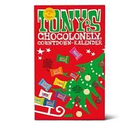 Tony's Chocolonely Chocolate Christmas Advent Calendar - 24 Days - 10 Varieties of Tiny Tony's - Lots of Anticipation - Christmas Gifts - Vegetarian - Belgian Fairtrade Chocolate