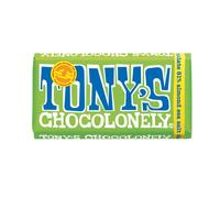 Tony's Chocolonely Dark Almond Sea Salt Chocolate Bar - 180g Belgian Fairtrade Chocolate, Gift, 51% Cocoa, Vegan