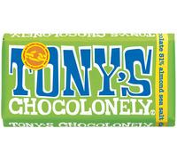 Tony's Chocolonely Dark Chocolate with Almonds and Sea Salt - 180g