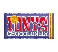 Tony's Chocolonely Dark Milk Chocolate Pretzel Toffee 42% [Pack 15]