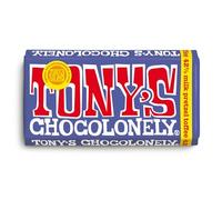 Tony's Chocolonely Dark Milk Pretzel Toffee Chocolate Bar - 180g Belgian Fairtrade Chocolate, Gift, 42% Cocoa, Vegetarian