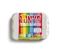 Tony's Chocolonely Easter Eggs Assortment - 12 Easter Eggs in Foil - Fairtrade Belgian Chocolate - Easter Gifts - Chocolate Box - Mini Eggs - Family Chocolate