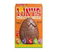 Tonys Chocolonely Large Milk Choc Caramel Seasalt Easter Egg 242g