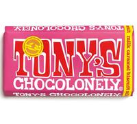 Tonys Chocolonely Milk Caramel Biscuit Chocolate Bar 180g