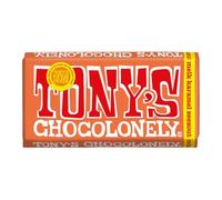 Tony's Chocolonely - Milk Caramel Seasalt Chocolate Bar - 15 x 180 Grams - Fairtrade Chocolate