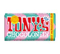 Tony's Chocolonely Milk Chocolate Caramel, Almond, Pretzel & Sea Salt (Everything Bar) 180g