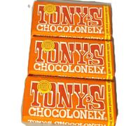 Tony's Chocolonely Milk Chocolate Caramel Sea Salt Chocolate Bar