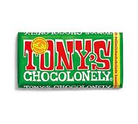 Tony's Chocolonely - Milk Hazelnut Chocolate Bar - 1 x 180 Gram - Milkchocolate - Vegetarian - Belgian Fairtrade Chocolate