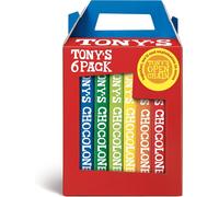 Tony's Chocolonely Rainbow Classic Pack - 6 x 180g Chocolate Bars, Selection Pa