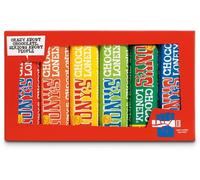 TONY'S CHOCOLONELY Rainbow Tasting Pack of 6 288 g | Gift box with 6 different types of chocolate bars. Ideal for tasting or giving as a gift. No palm oil.