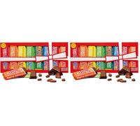 Tony's Chocolonely Small Bars Gift Box - 8 Bars, 385g, Selection Pack Gift Box, 6 Flavours, Vegetarian - Belgian Fairtrade Chocolate (Pack of 2)